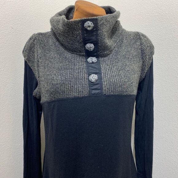 P P&M Exterior Black Dress EU Size 46 US 8 - Picture 2 of 11